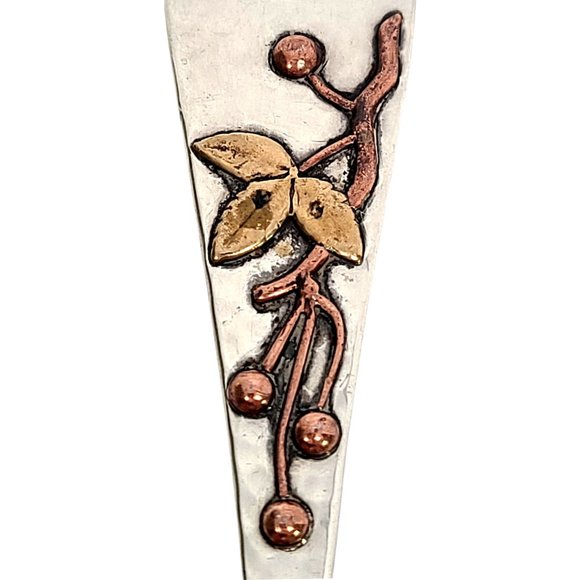 Whiting Sterling Silver Spoon Applied Cherries Teaspoon #11542 - Picture 8 of 11